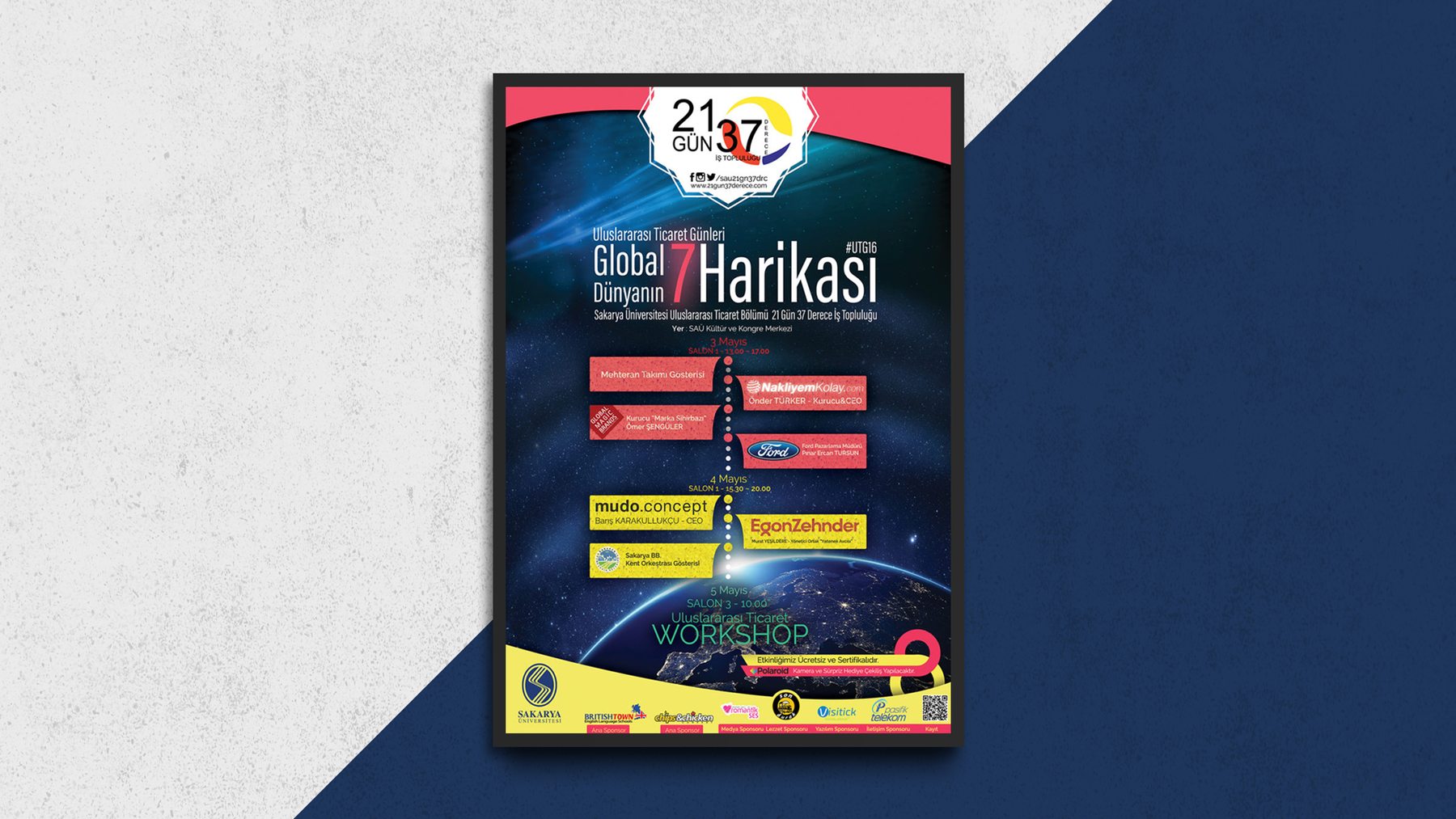 SAÜ – Uluslararası Ticaret Bölümü tarafından düzenlenen “Global Dünya’nın 7 Harikası Etkinlik Afişi”…