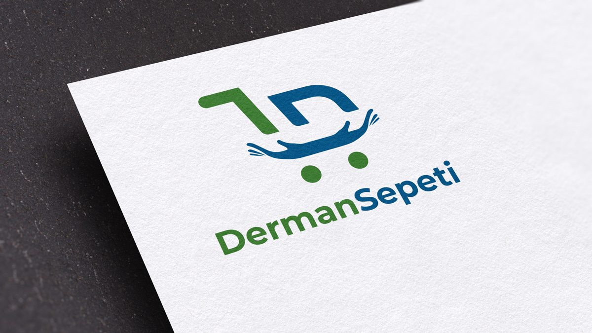 Dermansepeti online mağazası için logo tasarladım.