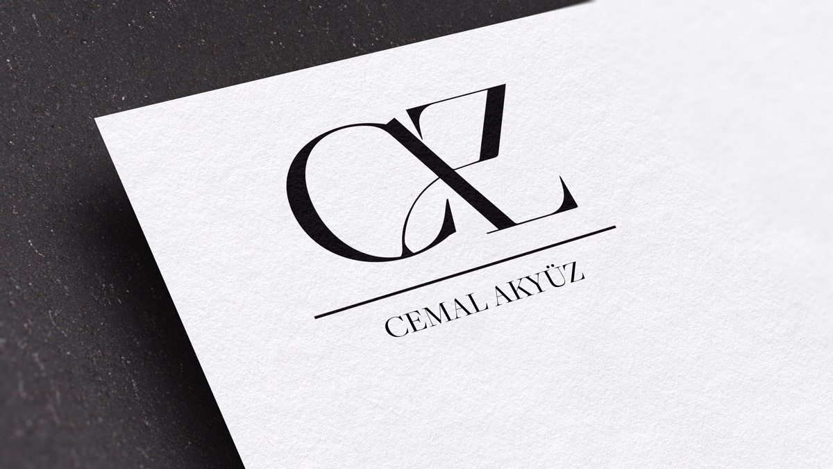Ressam Cemal Akyüz için logo tasarladım.