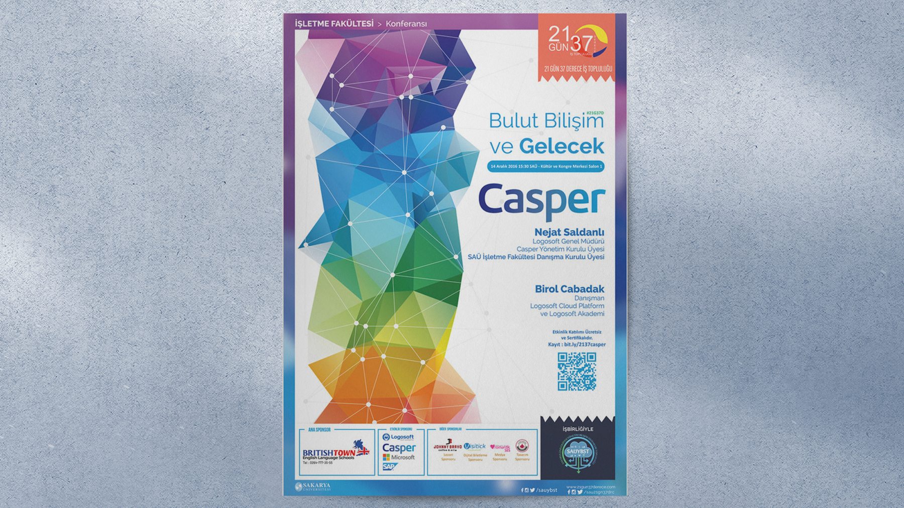 SAÜ – Uluslararası Ticaret Bölümü tarafından düzenlenen “Bulut Bilişim ve Gelecek: Casper” etkinliği…