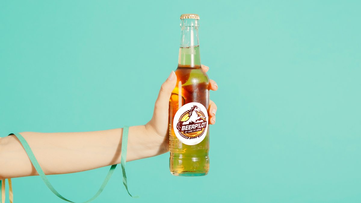 Butik bira markası Beerpilot için logo tasarladım.