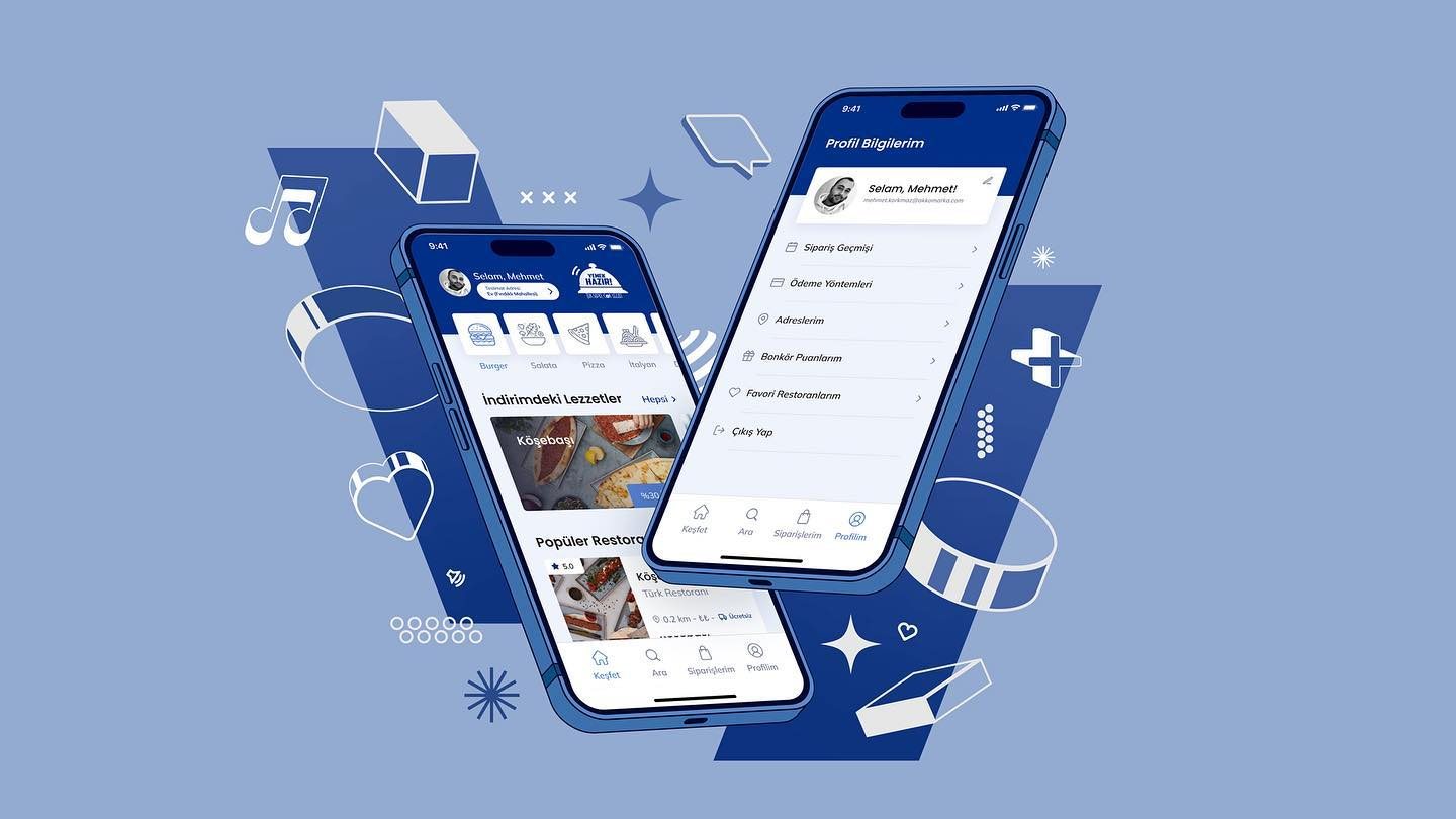Hafta sonu eğlencesi Figma’da Redesign ui Yemek Hazır! Uygulaması