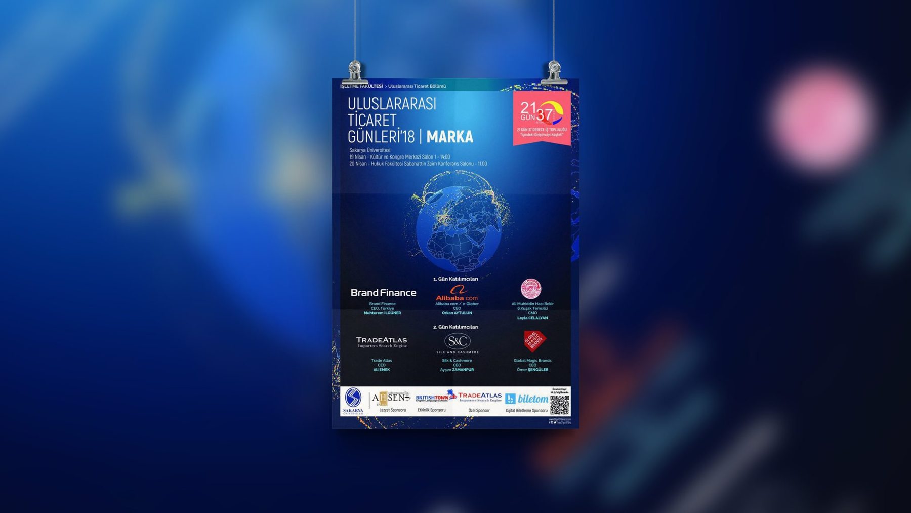 SAÜ – Uluslararası Ticaret Bölümü tarafından düzenlenen “Uluslararası Ticaret Günleri’18” etkinliği…