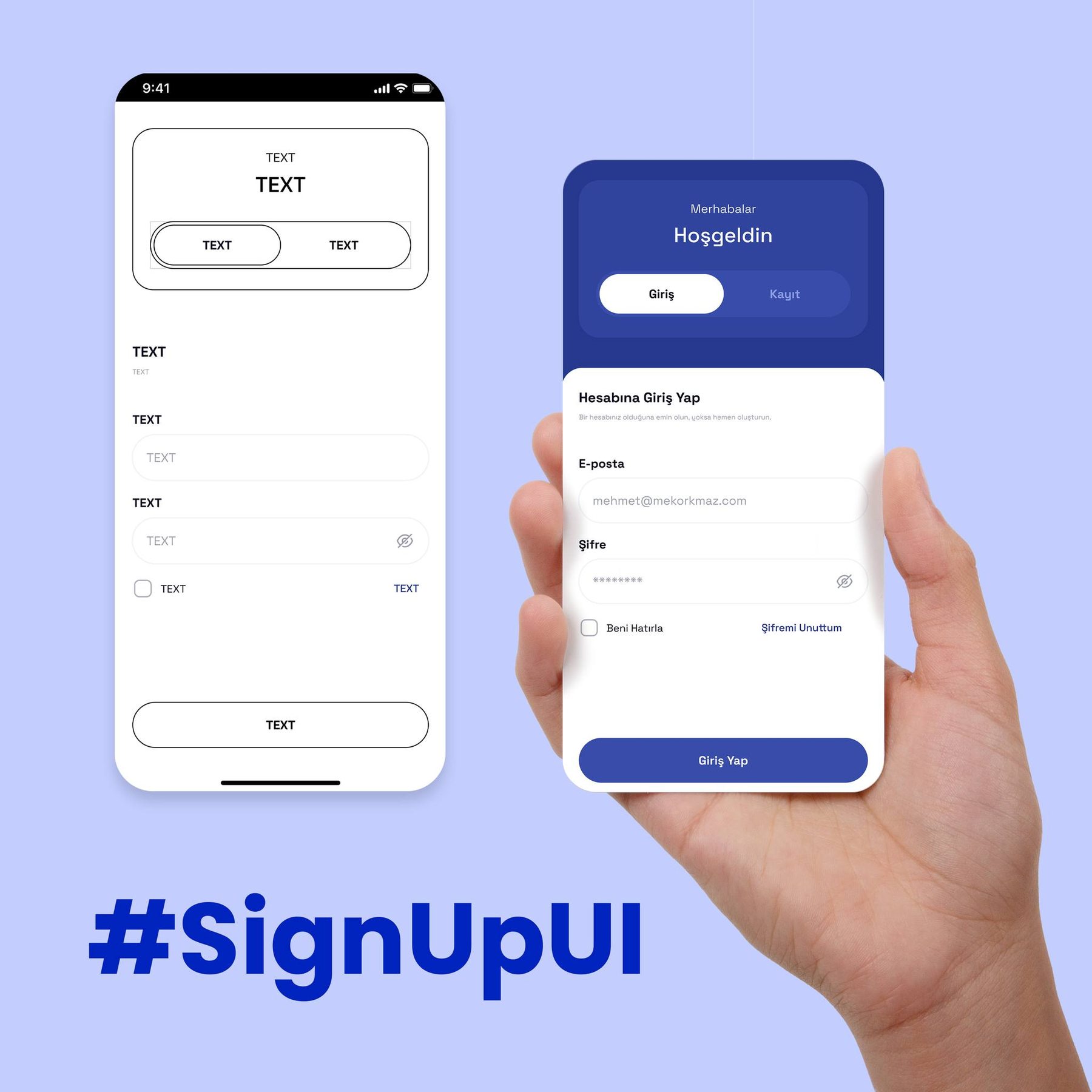Sign Up/In screens have been designed with a focus on user experience for our customer.