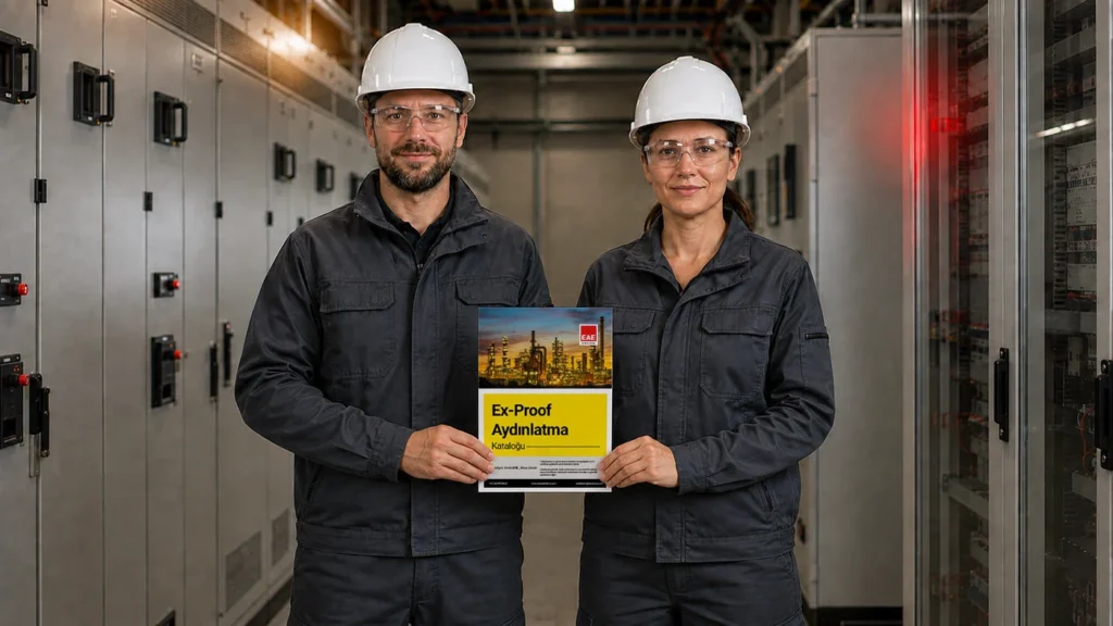 EAE Aydınlatma Ex-Proof Lighting katalog yeniden tasarımı