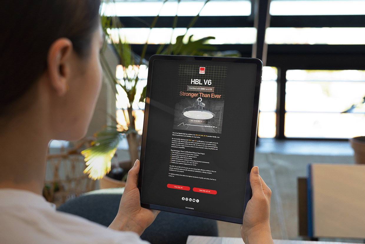 EAE Lighting E-Newsletter Campaign Designs proje görseli 3