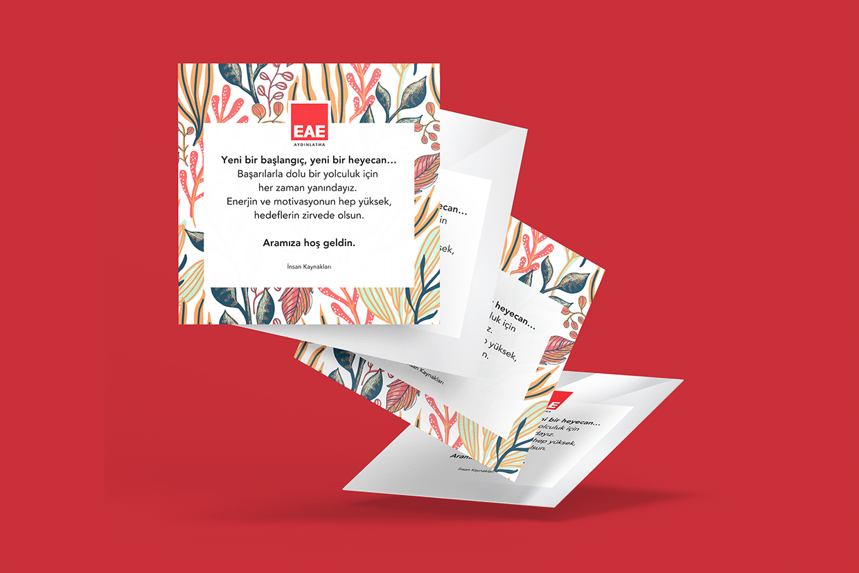Welcome Card Design — EAE Lighting proje görseli 2