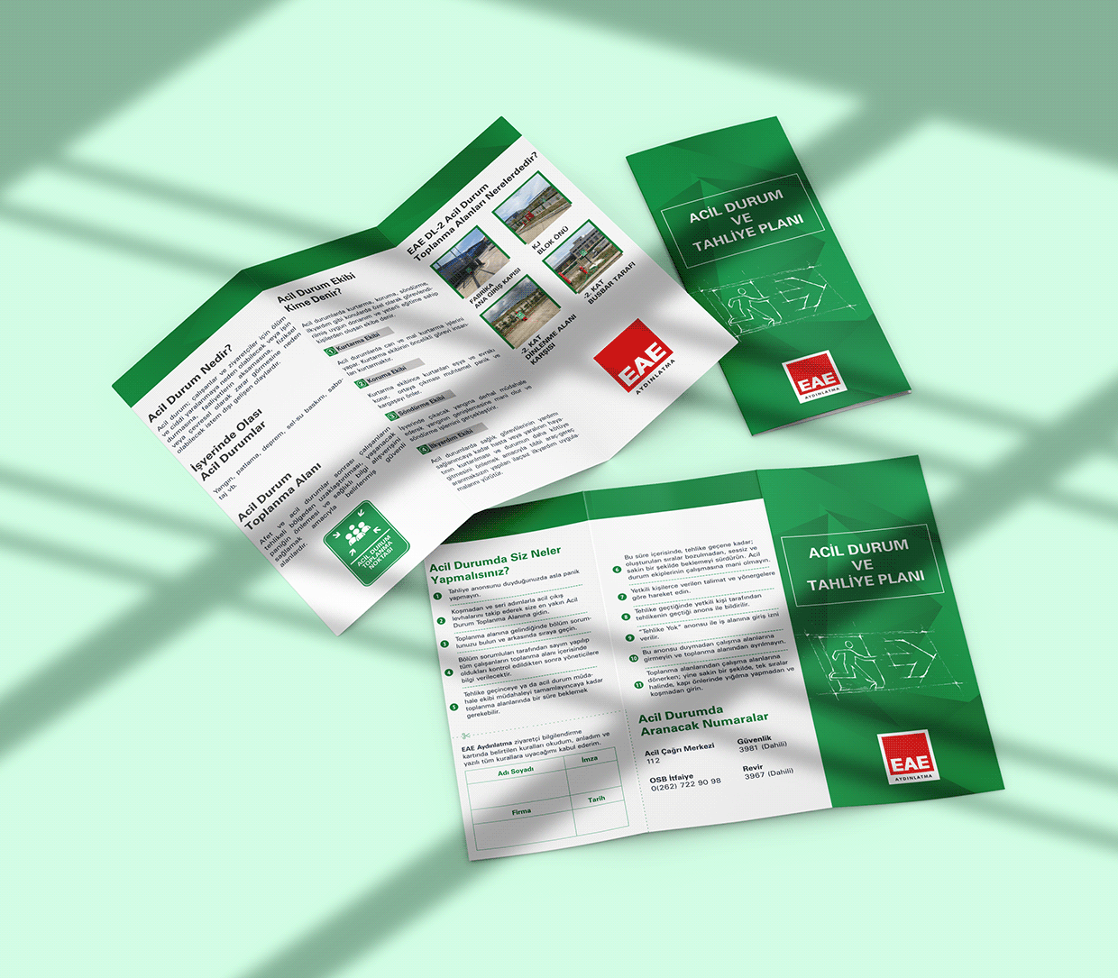 Emergency & Evacuation Plan Brochure Design