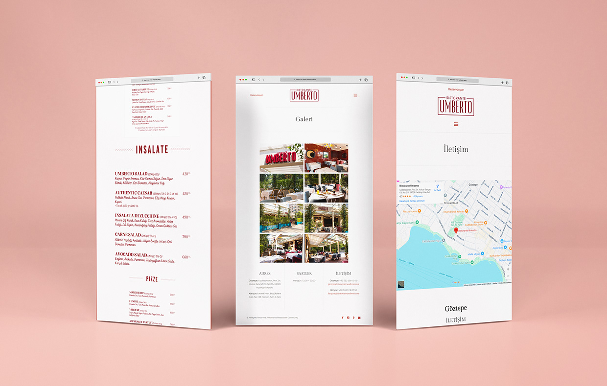 Ristorante Umberto — Website Design proje görseli 2